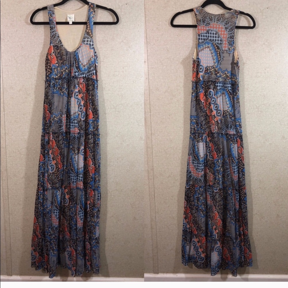 Anthropologie maxi dress in size xxs petite